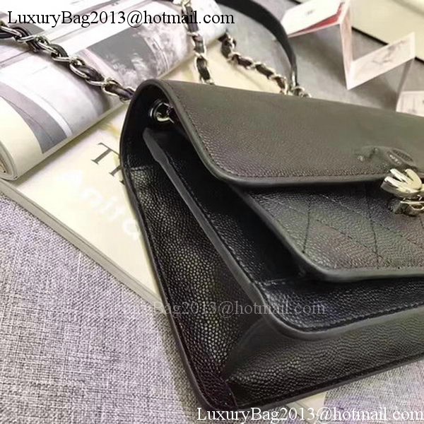 Chanel Flap Shoulder Bag Calfskin Leather A32781 Black