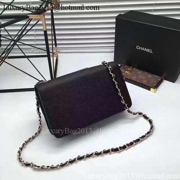 Chanel Flap Shoulder Bag Calfskin Leather CHA1811 Black