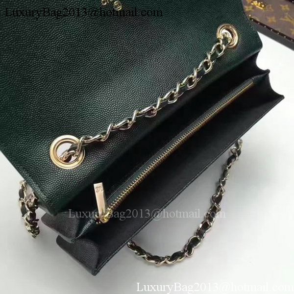 Chanel Flap Shoulder Bag Calfskin Leather CHA1811 Green