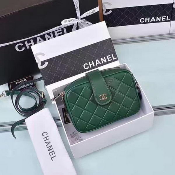 Chanel Shoulder Bag Calfskin Leather A33269 Green