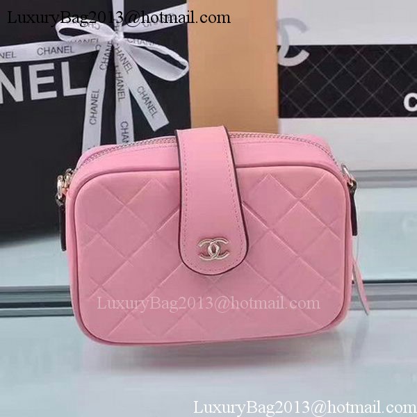 Chanel Shoulder Bag Calfskin Leather A33269 Pink