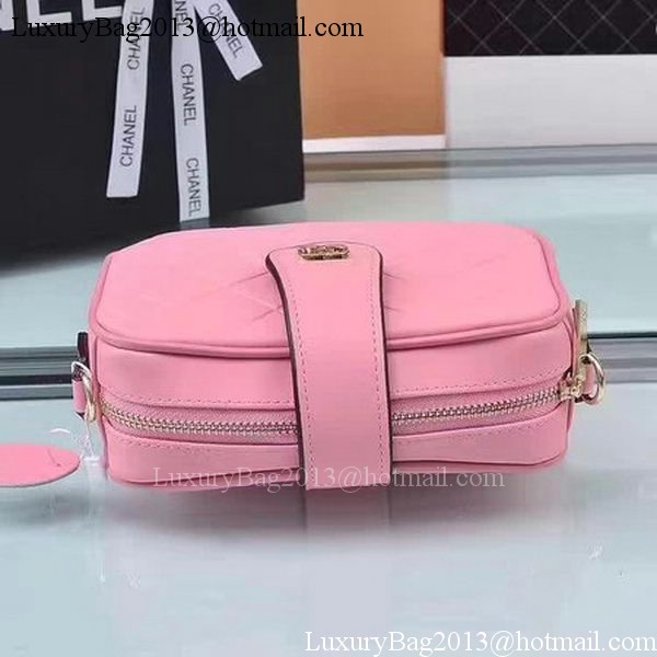 Chanel Shoulder Bag Calfskin Leather A33269 Pink