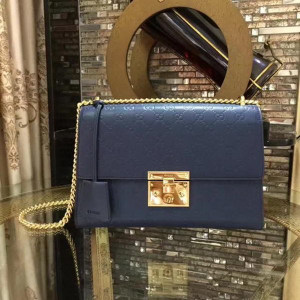 Gucci Padlock Series Gucci Signature Shoulder Bag 409486 Royal