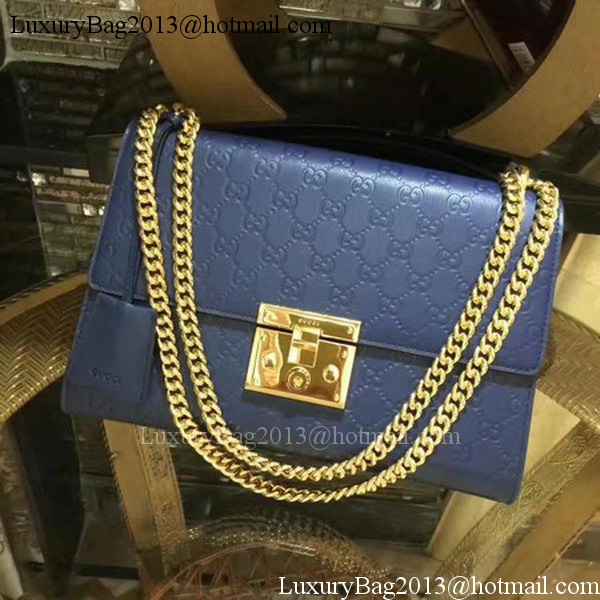 Gucci Padlock Series Gucci Signature Shoulder Bag 409486 Royal