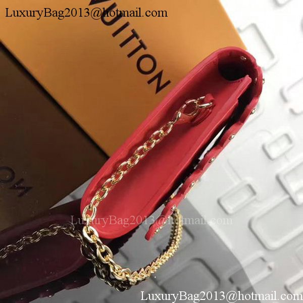 Louis Vuitton Calfskin Leather LOUISE MM M54584 Red