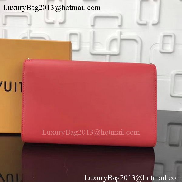 Louis Vuitton Calfskin Leather LOUISE MM M54584 Red