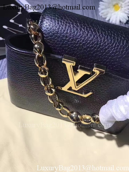 Louis Vuitton original Elegant Capucines Bags M42935 Black