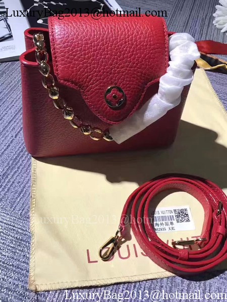 Louis Vuitton originalElegant Capucines Bags M42935 Red