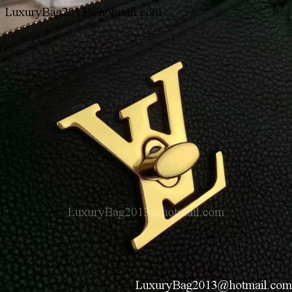 Louis Vuitton Soft Calfskin LOCKMETO M54572 Black