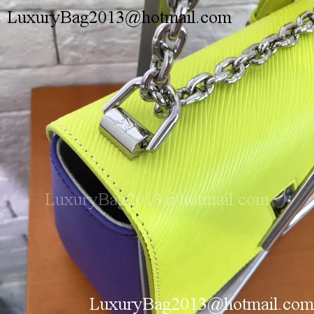 Louis Vuitton Epi Leather TWIST MM M42359 Yellow&Blue&Grey