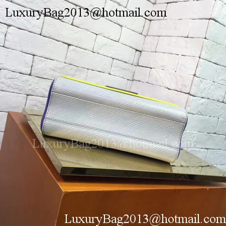 Louis Vuitton Epi Leather TWIST MM M42359 Yellow&Blue&Grey