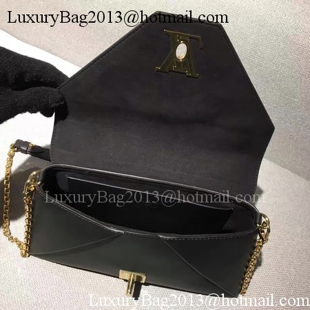 Louis Vuitton Leather Evening Bag LOVE NOTE M54501 Black