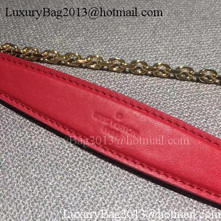 Louis Vuitton Leather Evening Bag LOVE NOTE M54501 Red