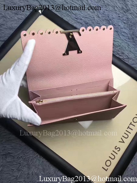 Louis Vuitton Monogram Flowers CAPUCINES WALLET M64102 Pink