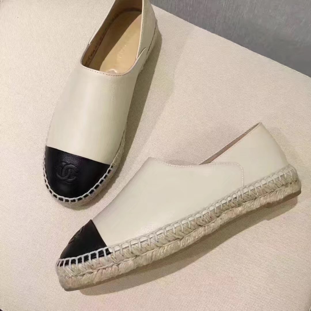 Chanel Casual Shoes Leather CH2145 OffWhite