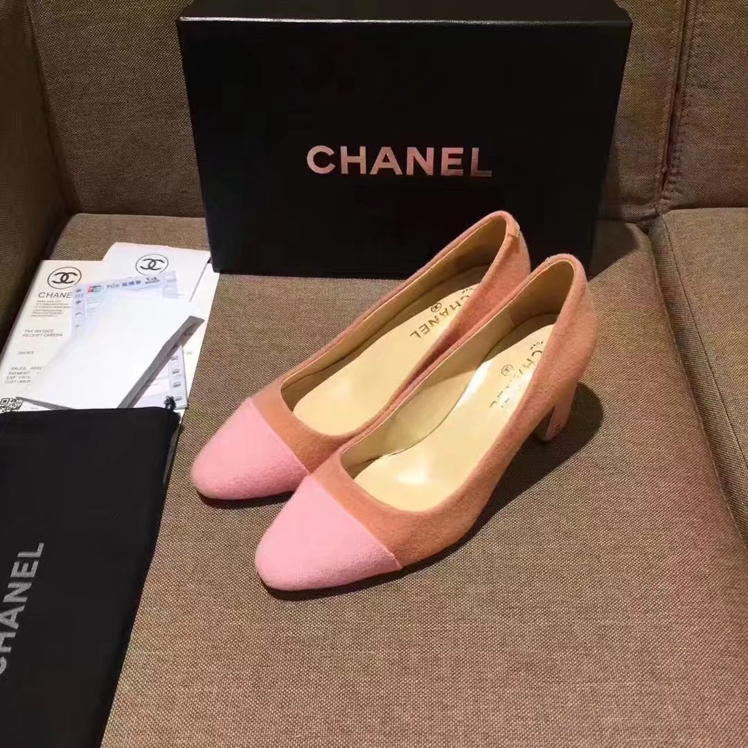 Chanel Pump Leather CH2146 Pink