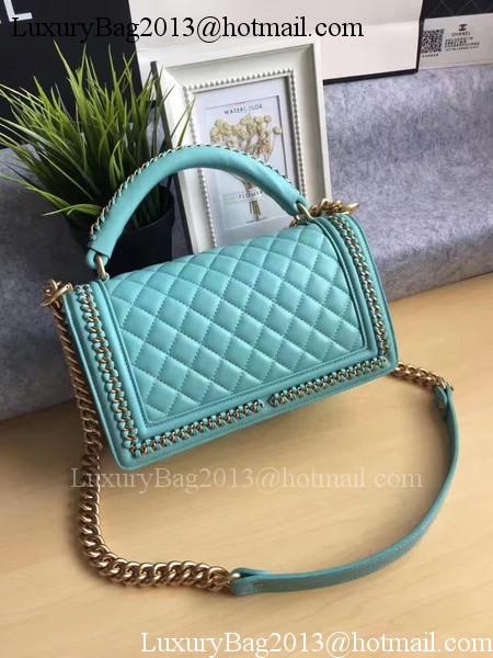 Boy Chanel Flap Bag Original Calfskin Leather A67086B Green