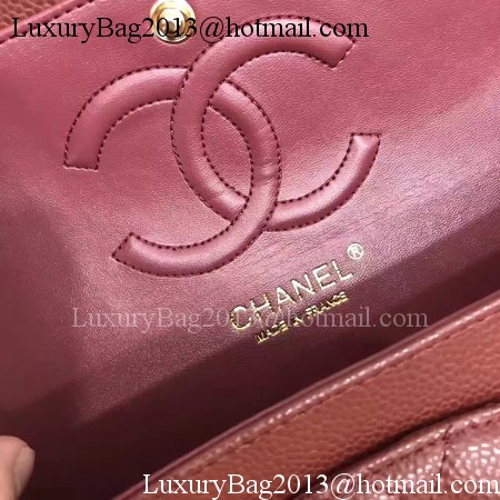 Chanel 2.55 Series Flap Bags Original Cannage Pattern A1112 Wine