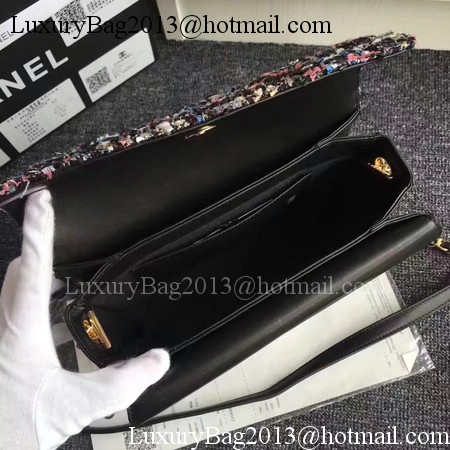 Chanel Classic Flap Bag Original Leather CHA3340 Black&Red