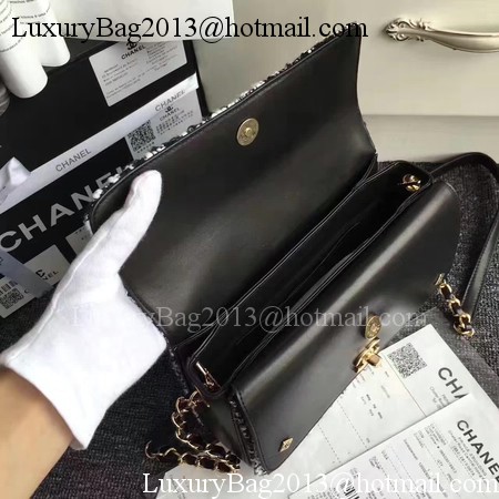 Chanel Classic Flap Bag Original Leather CHA3340 Black&White