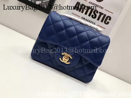 Chanel Classic MINI Flap Bag Original Sheepskin Leather A1115 Blue