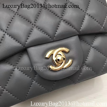 Chanel Classic MINI Flap Bag Original Sheepskin Leather A1115 Grey