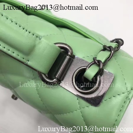 Chanel Classic Top Handle Bag Original Sheepskin Leather A92991 Green