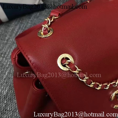 Chanel Original Leather Backpack CHA2590 Red