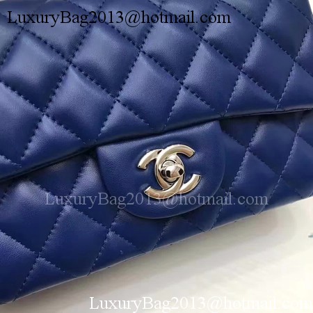 Chanel mini Classic Flap Bag Original Sheepskin Leather A1116 Blue