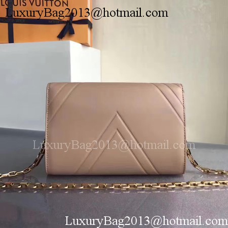 Louis Vuitton CHAIN LOUISE GM Shoulder Bag M54230 Apricot