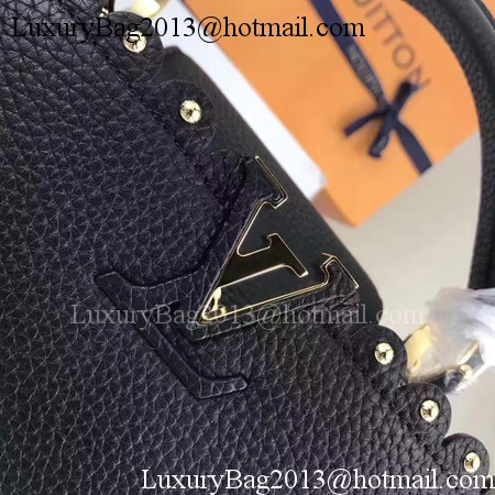 Louis Vuitton Original Leather CAPUCINES BB M54419 Black