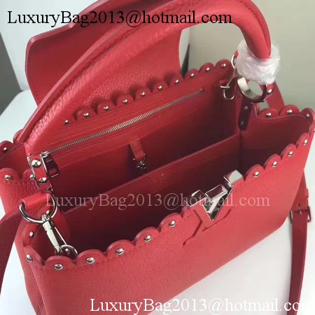 Louis Vuitton Original Leather CAPUCINES BB M54419 Red