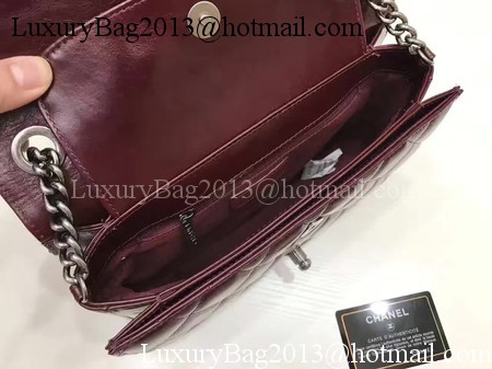 Chanel 2.55 Series Flap Bags Original Bright Leather A56987 Wine