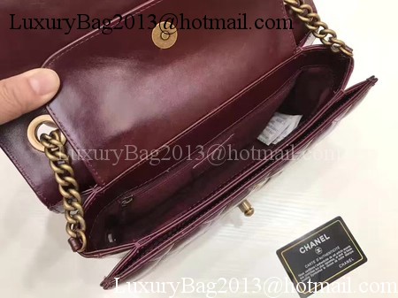 Chanel 2.55 Series Flap Bags Original Bright Leather A56987 Wine