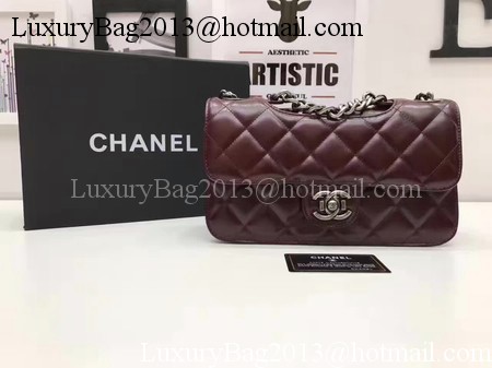 Chanel 2.55 Series Flap Bags Original Bright Leather A56987 Wine