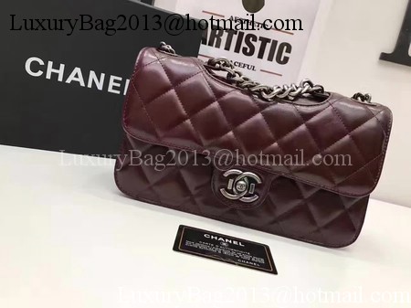 Chanel 2.55 Series Flap Bags Original Bright Leather A56987 Wine