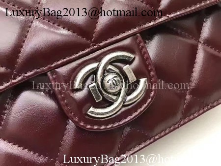 Chanel 2.55 Series Flap Bags Original Bright Leather A56987 Wine