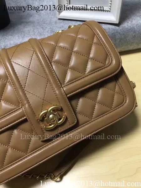 Chanel 2.55 Series Flap Bags Original Sheepskin Leather A91365 Apricot