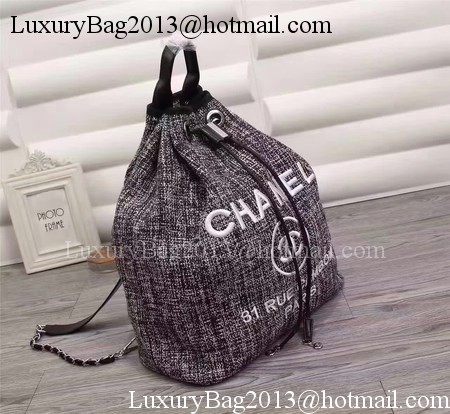 Chanel 31 Rue Cambon Hobo Bag Original Fabric A66918 Black&White