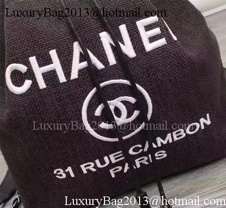 Chanel 31 Rue Cambon Hobo Bag Original Fabric A66918 Black