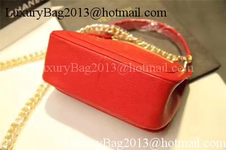 Chanel Classic Flap Bag Cannage Pattern Leather A93756 Red