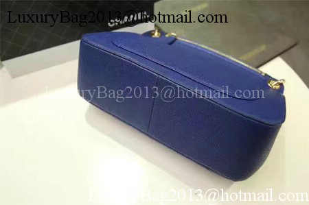 Chanel Classic Flap Bag Cannage Pattern Leather A93757 Blue