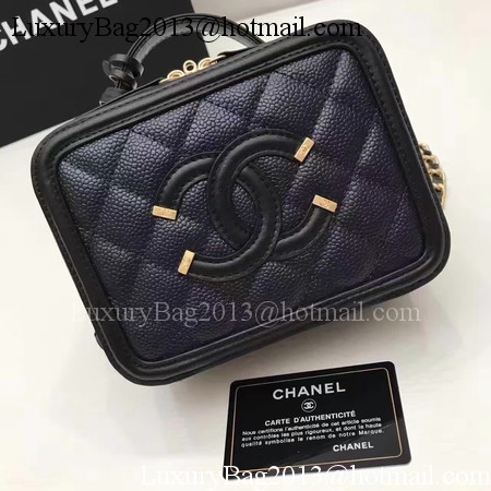 Chanel Cosmetic Bag Original Cannage Pattern A93341 Black