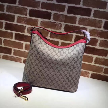 Gucci Miss GG Canvas Hobo Bag 414930 Red