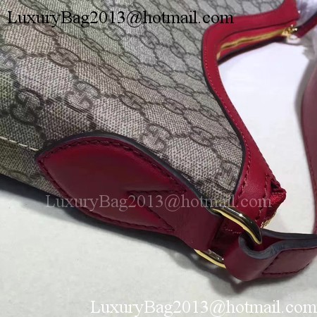 Gucci Miss GG Canvas Hobo Bag 414930 Red