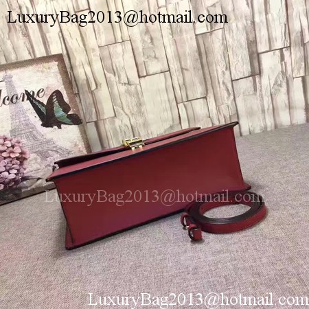 Gucci Sylvie Leather Top Handle Bag 431665 Red