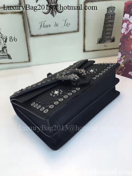 Gucci Dionysus Studded Shoulder Bag 400249B Black