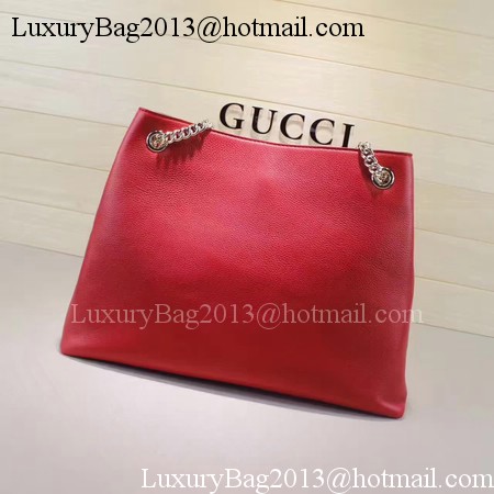 Gucci Soho Medium Tote Bag Calfskin Leather 308982 Red