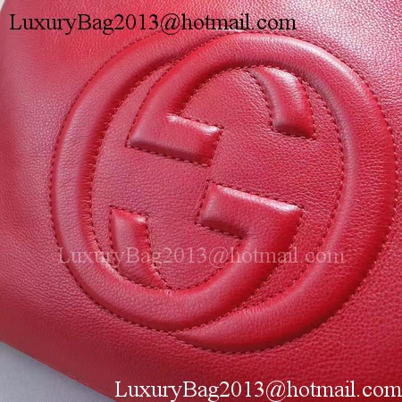 Gucci Soho Medium Tote Bag Calfskin Leather 308982 Red