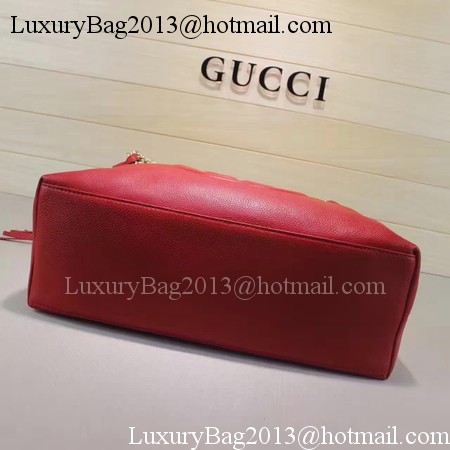 Gucci Soho Medium Tote Bag Calfskin Leather 308982 Red